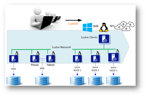 Lustre architecture topology